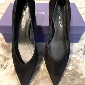 Stuart Weitzman Everyday Black Suede Shoes